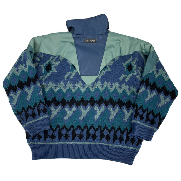Vintage Spyder Wind Stopper Wool Sweater Pullover Men's XL Made in Hong Kong - Picture 3 of 6